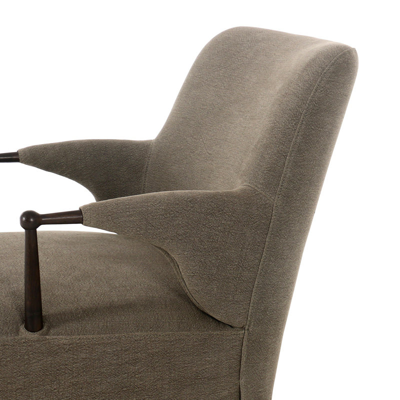 Brently Chair, Green Linen