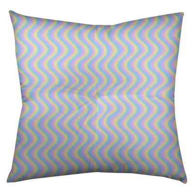 Coussin de sol à rayures ondulées Katelyn Elizabeth