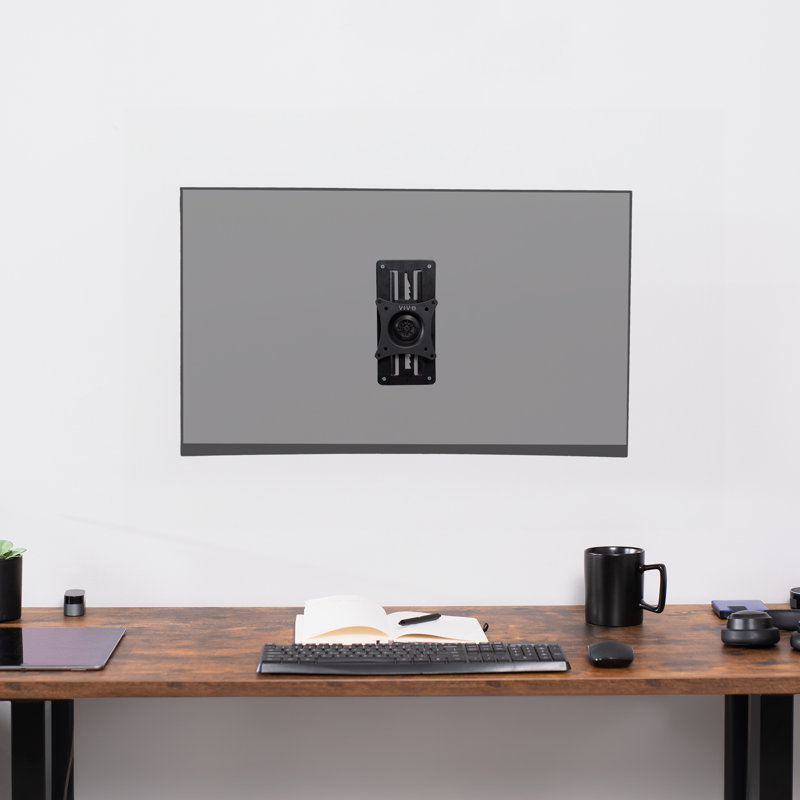 VIVO Black Steel Adjustable Wall Mount for 17-32 Inch Monitors