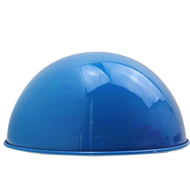 17cm H Metal Bowl Lamp Shade ( Screw On ), Blue