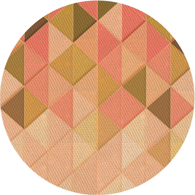 Tapis 100% à motifs lavables à la machine 2989 454-ORG, Rond 4 pi