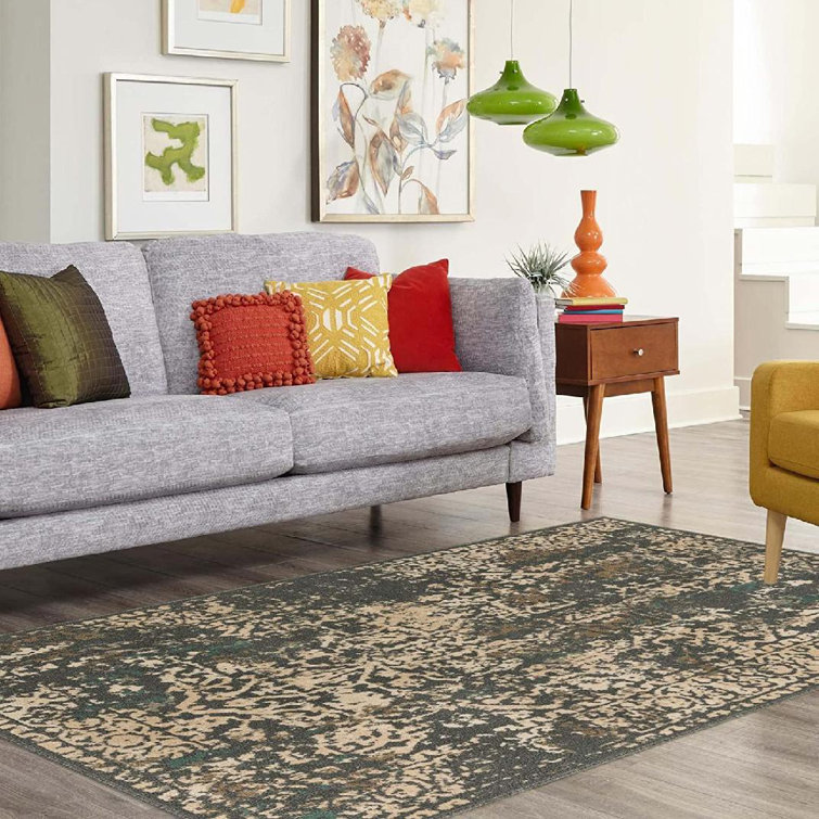 Tapis gris de style sud-Ouest Everalda