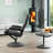 Oundle Swivel Based Based Recliner and Footstool - Cream-1357807778