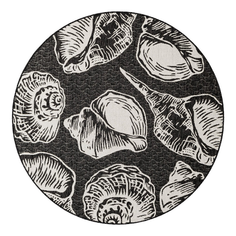 Angelys Indoor / Outdoor Rug, Round 6'1"