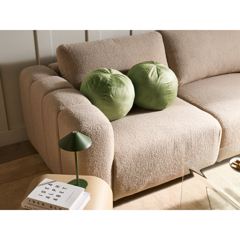 Set of 2 Decorative Cushions SALVIA 33 x 33 cm Solid, Green