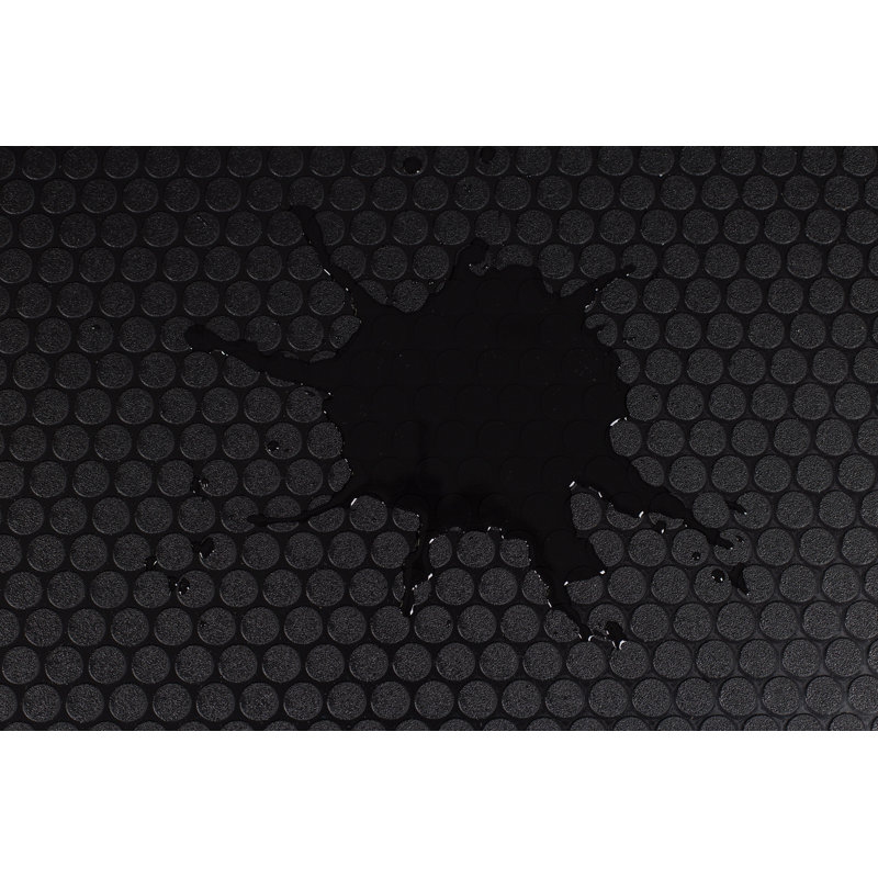Small Coin Trailer Flooring Roll, Midnight Black, 0.095" H X 102" W x 300" L