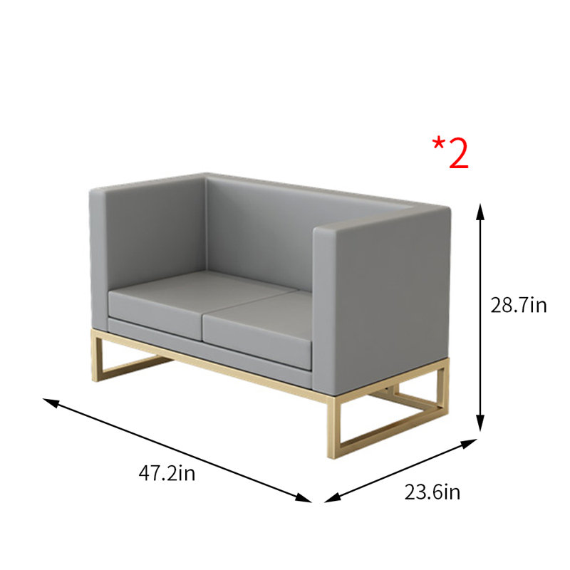 Banc rembourré en similicuir Western