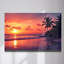 Art mural en verre trempé Beach Sunset-132200865