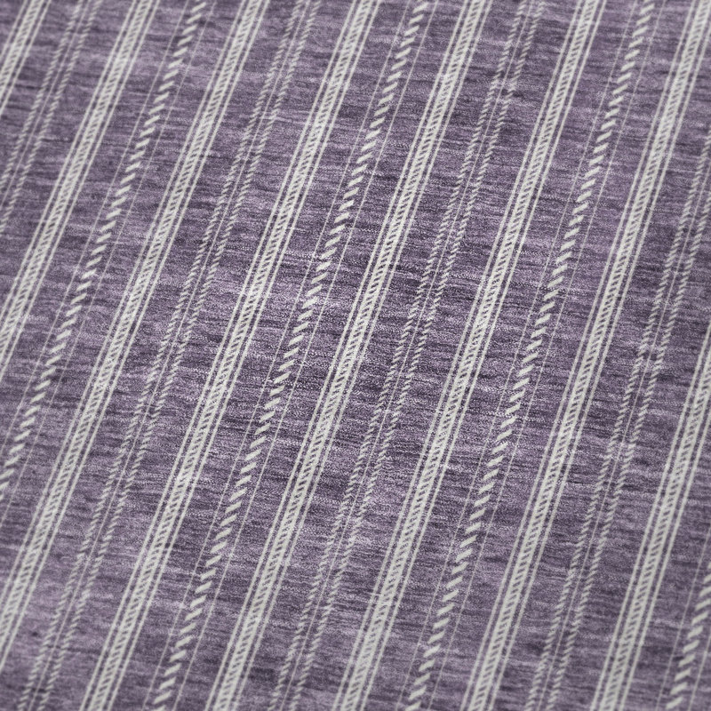 Jeté à rayures Addison Sherpa ASB929, Rayé 3, Mauve