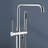 Topcraft Single Handle Floor Mounted Freestanding Tub Faucet with Handheld Shower, Chrome-51724472