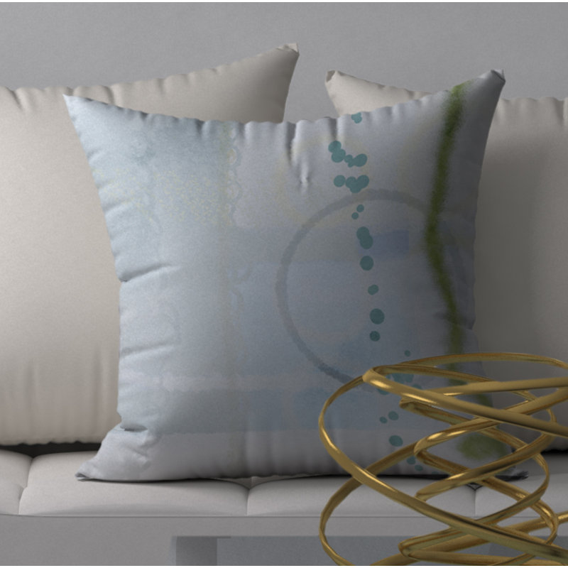 Abstract Throw Pillow, 24" H x 24" W