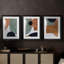 «Abstract of Shapes I» - Impression sur mesure encadrée de qualité supérieure - 3 pièces-458365390-458365387
