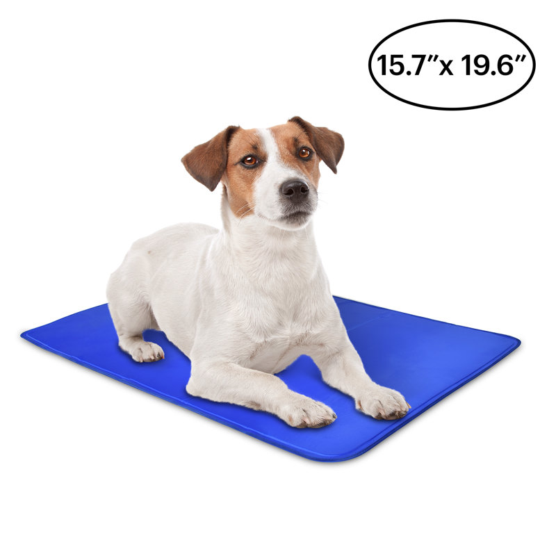 Blue Self-Cooling Gel Pet Mat for Small Dogs