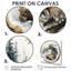 Gioconda loup en hiver, forêt, paysage de lac V - loup grand, art mural-1058349740-1058349737-1058349743