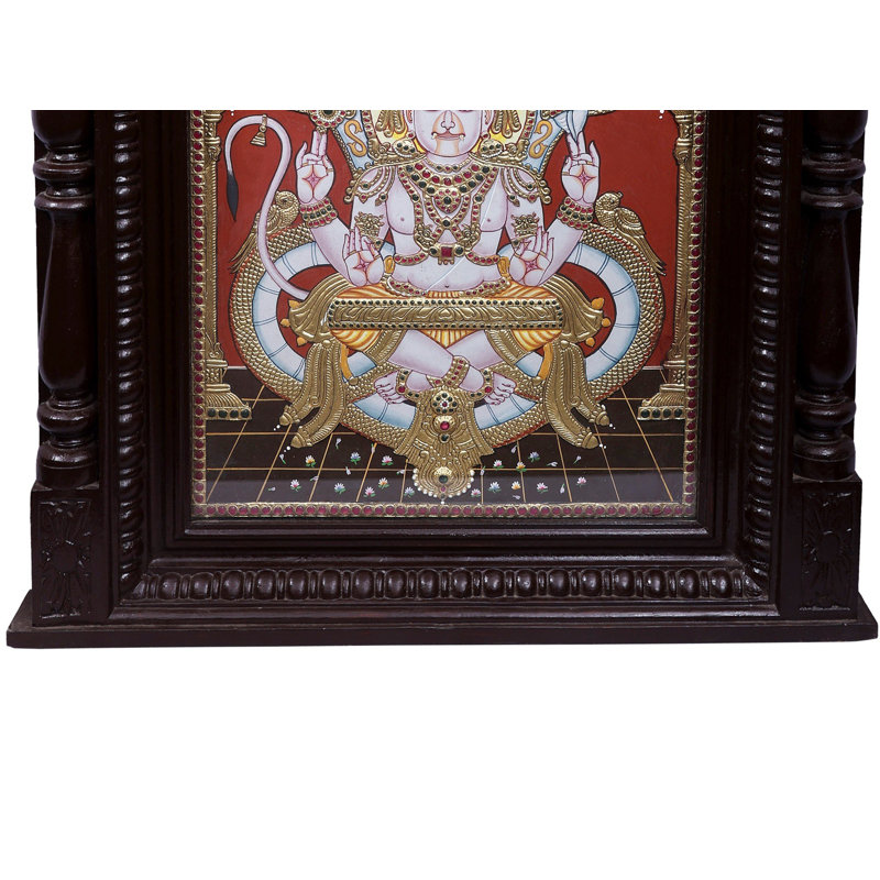 Lord Hanuman | Couleurs traditionnelles avec or 24 carats