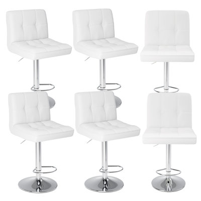 Tabouret de bar pivotant en cuir Vegan