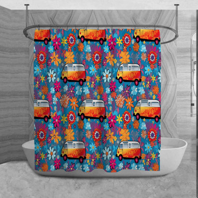 Rideau de douche Hippie