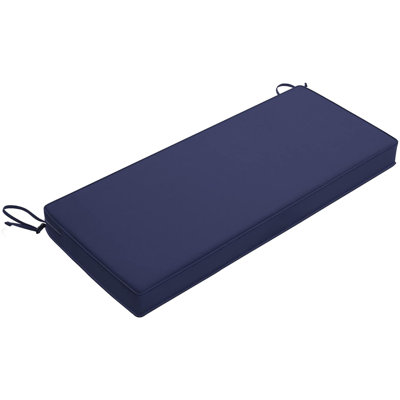 Coussin de banc d'extérieur imperméable 3 ans de solidité des couleurs avec poignée et sangles réglables