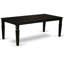Ensemble de salle à manger 7 pièces composé d'une table de salle à manger rectangulaire avec rallonge papillon et 6 chaises en bois, 42 po x 84 po, noir-947454540