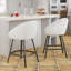 Ensemble de 2 tabourets de bar, tabouret de bar rembourré avec dossier, tabourets de bar à hauteur de comptoir de 27 pouces de hauteur pour îlot de cuisine-971026108