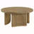 Dreydon Distressed Light Brown Round Coffee Table