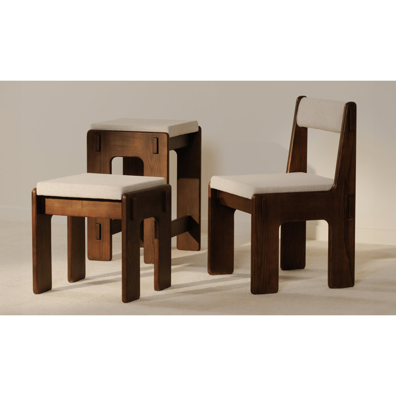 Ashby Counter Stool Walnut Stained Ash Beige