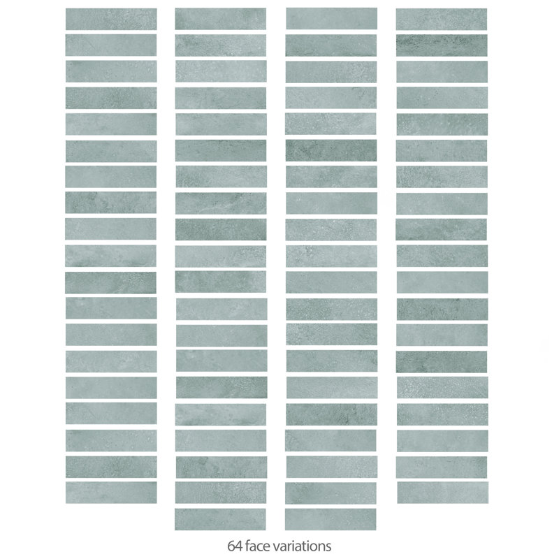 Atlas Brick 2-3/8 In. X 9-3/4 In. Porcelain Floor And Wall Tile, Gray