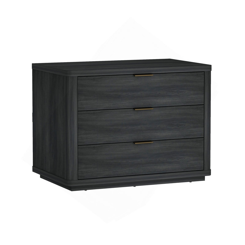 Table de chevet gris anthracite