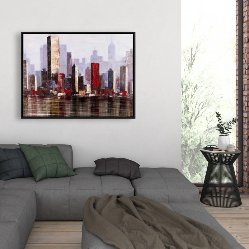 Industrial City Style Print On Canvas, H 36 po x l 48 po