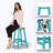 Wood-Look HDPE Bar Stool-2124618064