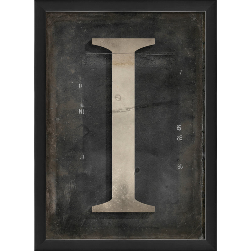 « letter i », art textuel encadré