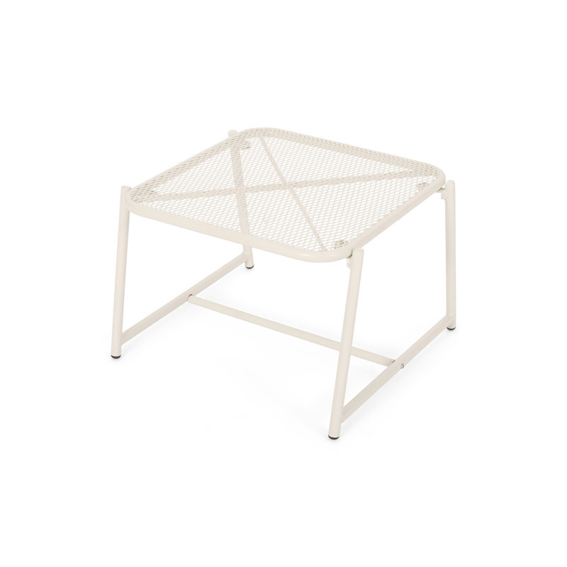 13"H SIDE TABLE, Matte White