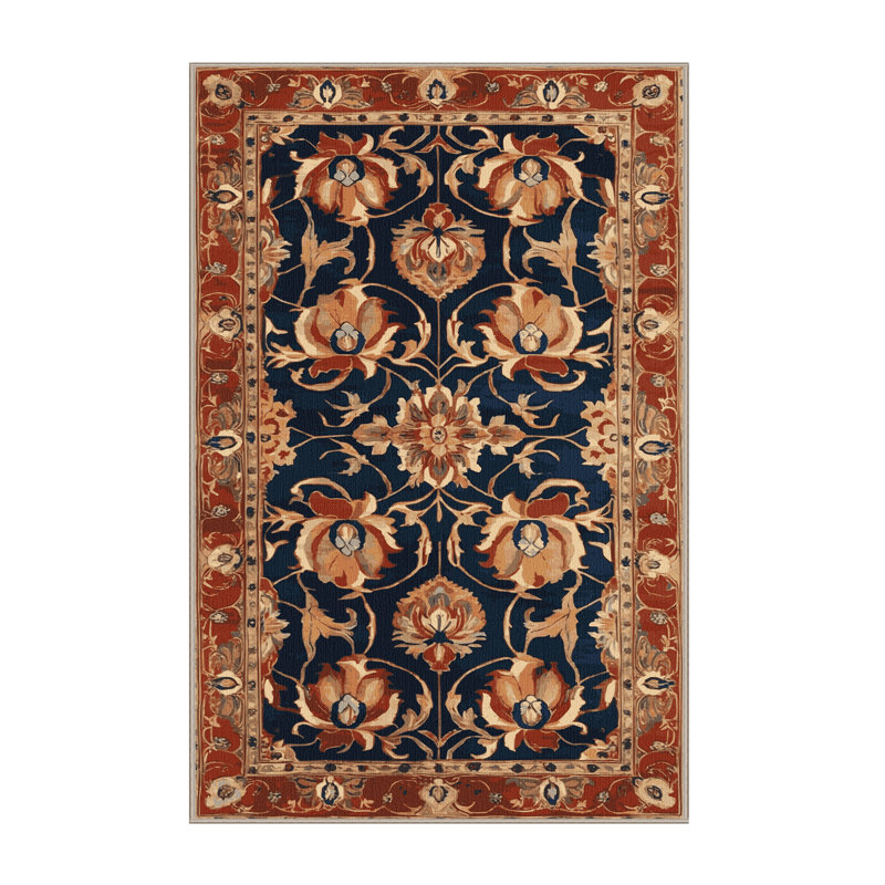 Tapis brun lavable à la machine, Rectangulaire 7 pi x 10 pi