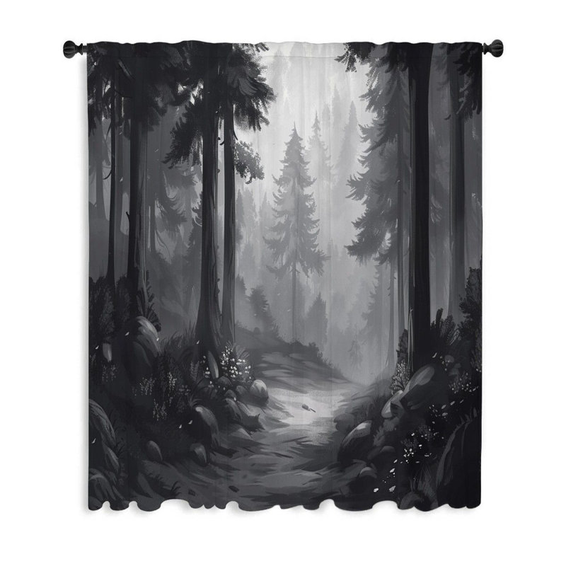 Rideaux de fenêtre Forest Path, L 50 po x L 96 po