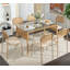 45cm H Linen Upholstered Stacking Side Chair
