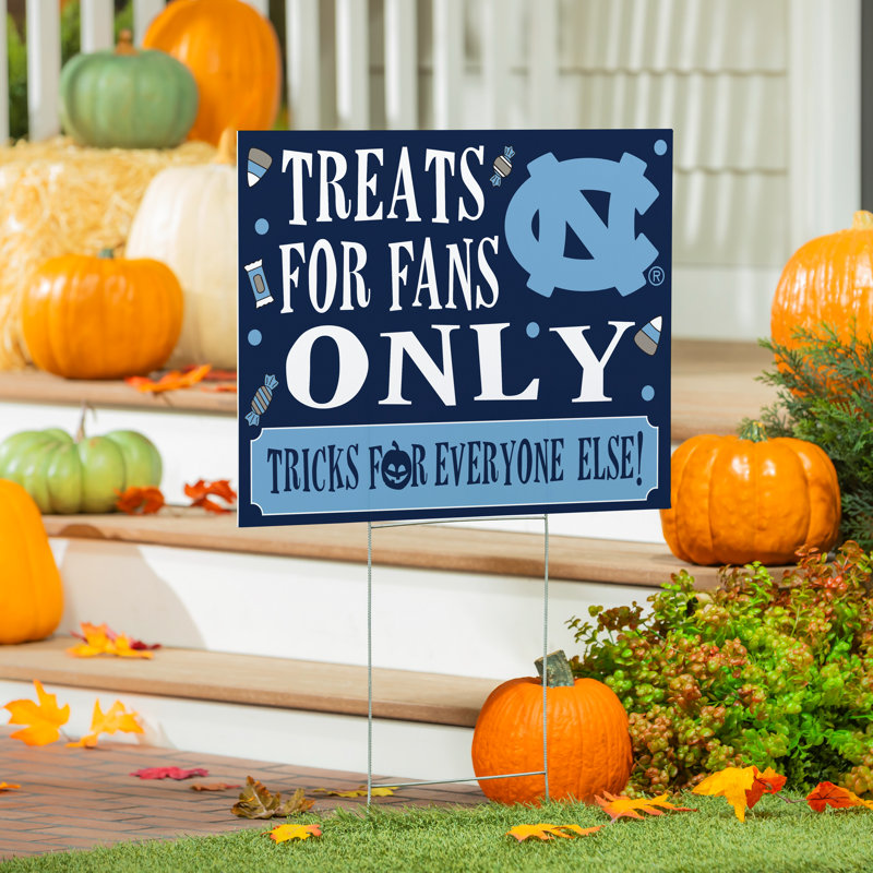 Enseigne de jardin College Coroplast, friandises d'Halloween pour les fans