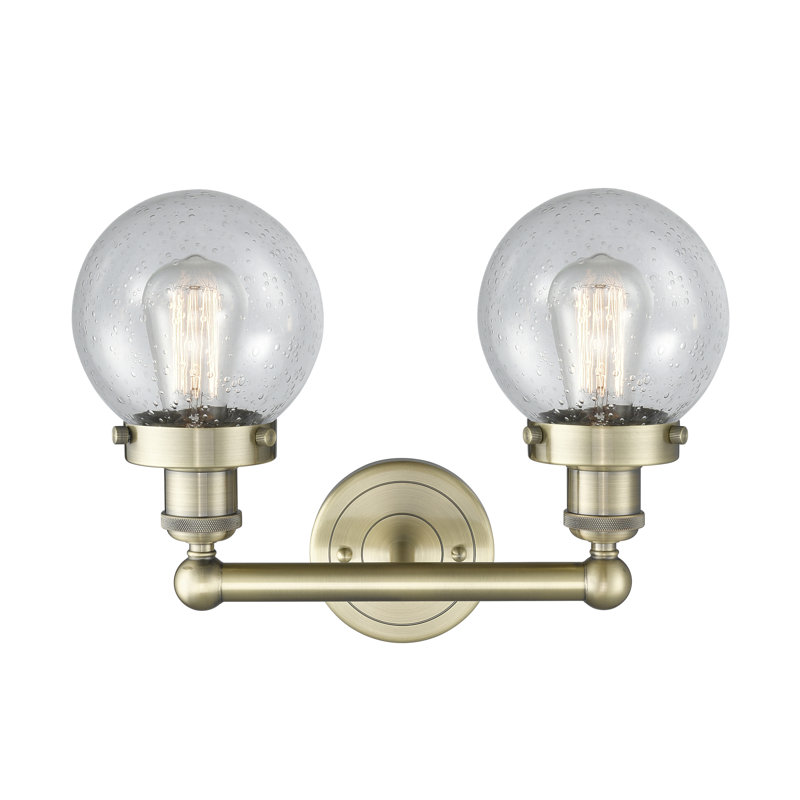Alphonsa 2 - Light Dimmable Vanity Light, Mercury, Antique Brass