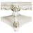 Vendome Antique Pearl Finish Square Coffee Table