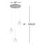 Luminaire suspendu grappe 3 lumières DEL Aliceann-54323069-54323068
