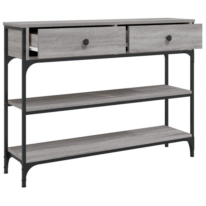 Console Table, Grey Sonoma, 75cm H x 100cm W x 25cm D