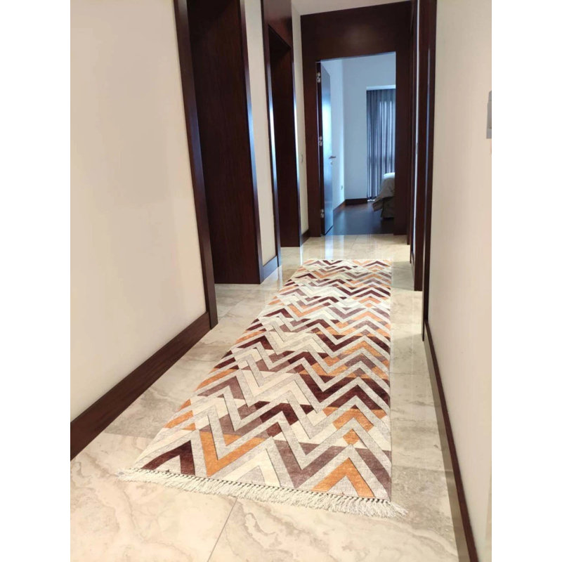 Tapis Masanao avec envers antidérapant, Tapis de couloir 3 pi 11 po x 12 pi 5 po