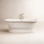 Regal 61" x 31" Pedestal Soaking Cast Iron Bathtub-1131064285