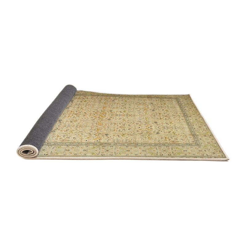 Tapis à motif oriental crème, Carré 7 pi