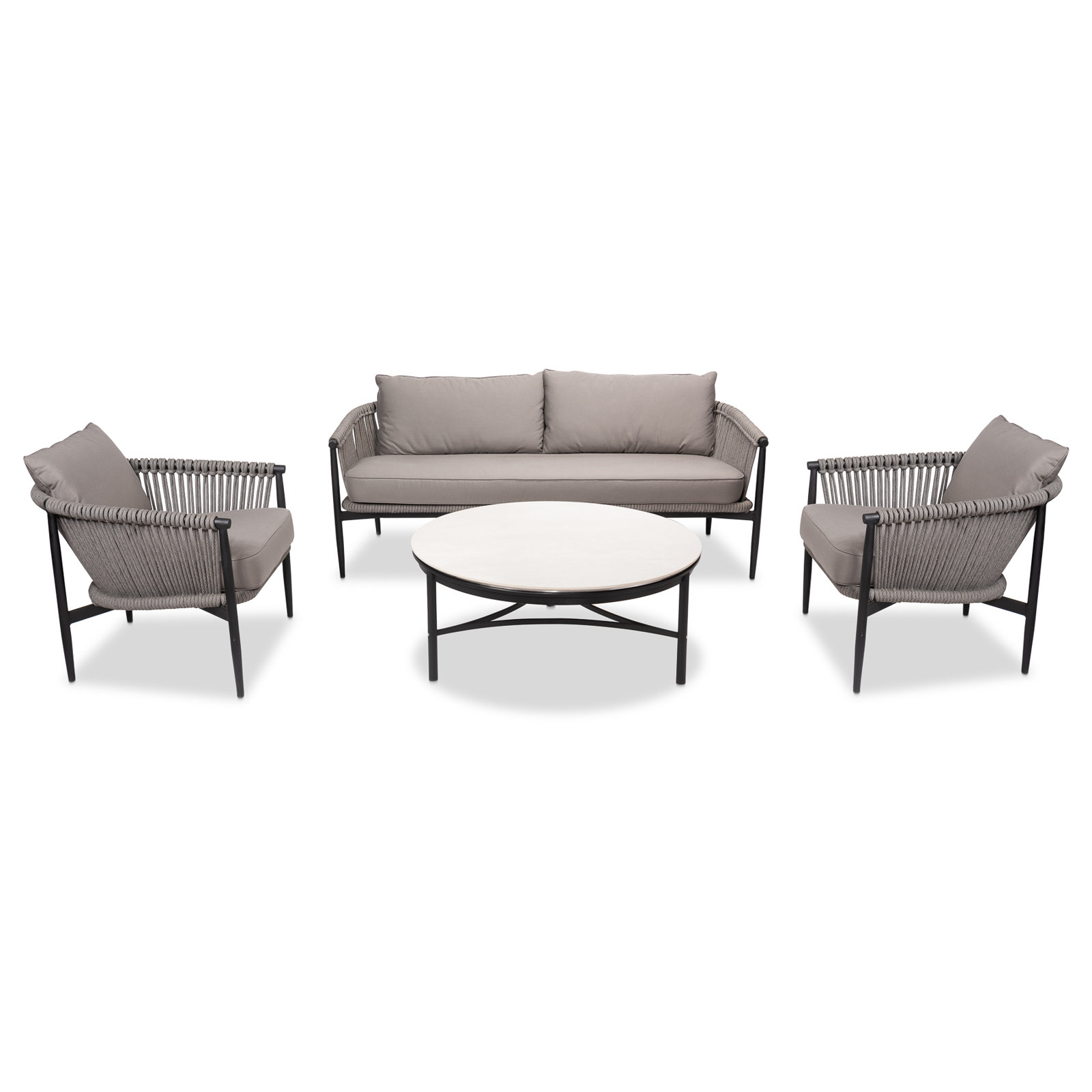 Sasha 4 - Person Patio Conversation Set with Cushions