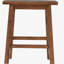 Ensemble de chaises de salle à manger en bois de style campagnard 2 pièces TopMAX Farm Style Country, couleur noyer, convient aux petits espaces