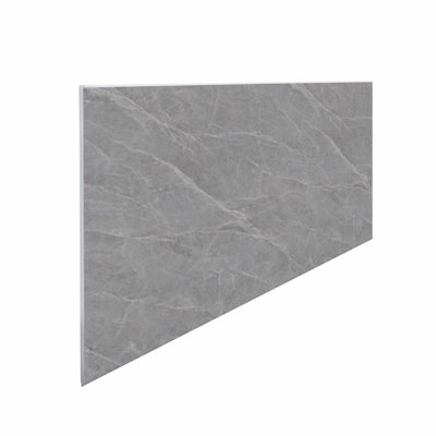 Falkirk Irvine II 23.6" x 47.2" SPC Faux Stone Matte Wall Paneling in Dark Grey (4-pack)