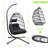 Egg Hanging Chair With Stand - Suspension Chain, Washable Cushion, 79.73 In Depth, For Garden And Outdoor Happy Time Rust Frame 350 Lbs Capacity, Fade-, Black + Gray, Patio