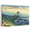 Kajikazawa In Kai Province Classic Traditional Abstract Coastal Landscape Wall Art Print by Katsushika Hokusai - Wrapped Canvas Print-1366956665