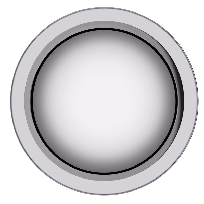 Baldwin 5041 Knob 2.09375 Diameter Round, Polished Chrome