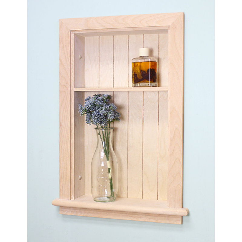 3 Piece Recessed Wall Shelf